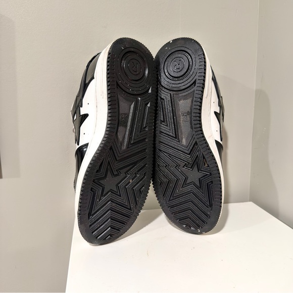 Bape Apesta Sz 9.5 Patent Black White - Picture 12 of 12